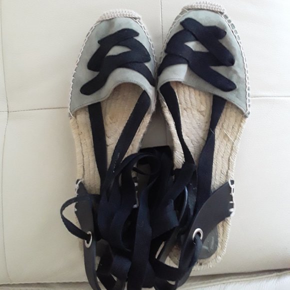 Zara Lace-Up Espadrilles Sandals Size 9 - Picture 10 of 13